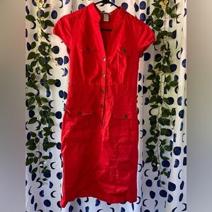 H&M Button-Up Bodycon Dress